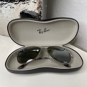 Ray-Ban RB3562 Chromance Polarized Aviator Sunglasses Silver Mirror 59mm